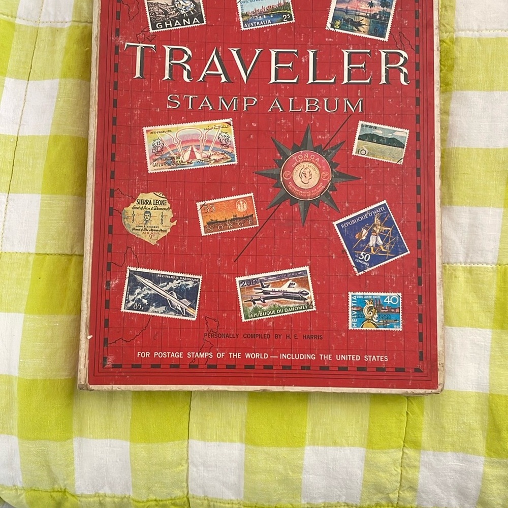 Red Traveler Stamp Album